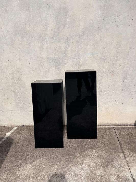Black Square Acrylic Plinths