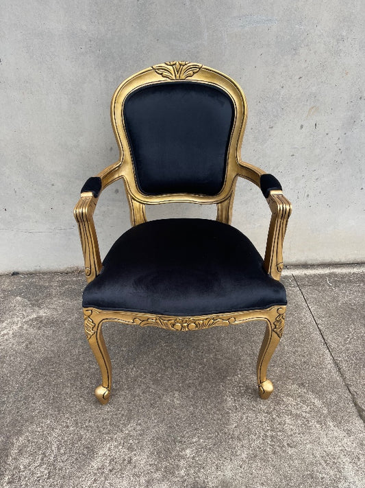 Black & Gold Grooms Chair
